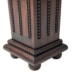 French Art Deco Pedestal with Multi-Colored Marble Top, 1930s